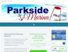 Tablet Screenshot of parksidemarina.com
